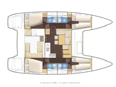 Noleggio barche Lagoon Lagoon 400 S2 a Es Jondal su Samboat