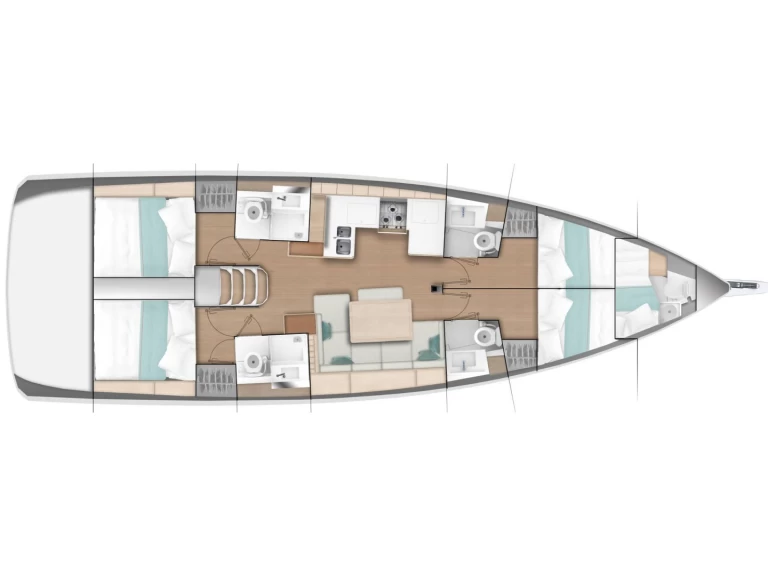 Noleggio barche Jeanneau Sun Odyssey 490 a Marmaris su Samboat