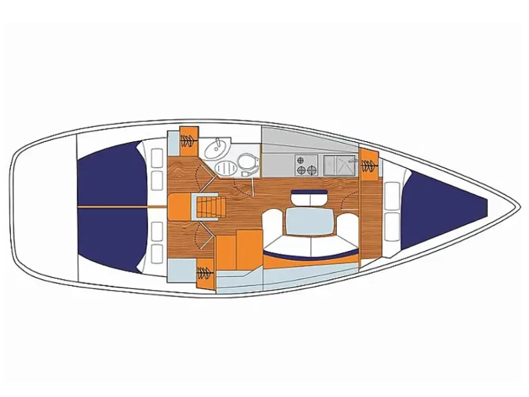 Noleggio Barca a vela Jeanneau con patente nautica