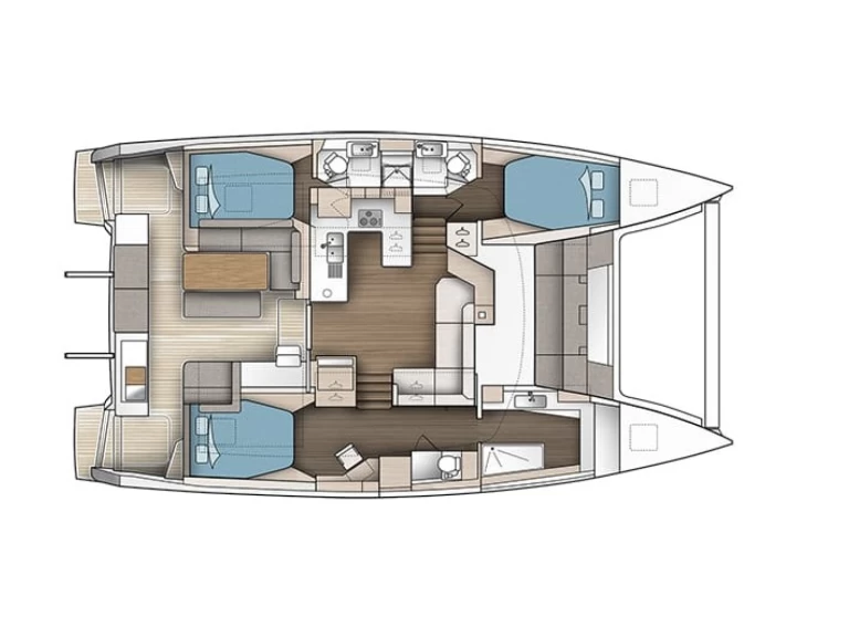 Noleggio Catamarano Fountaine Pajot con patente nautica