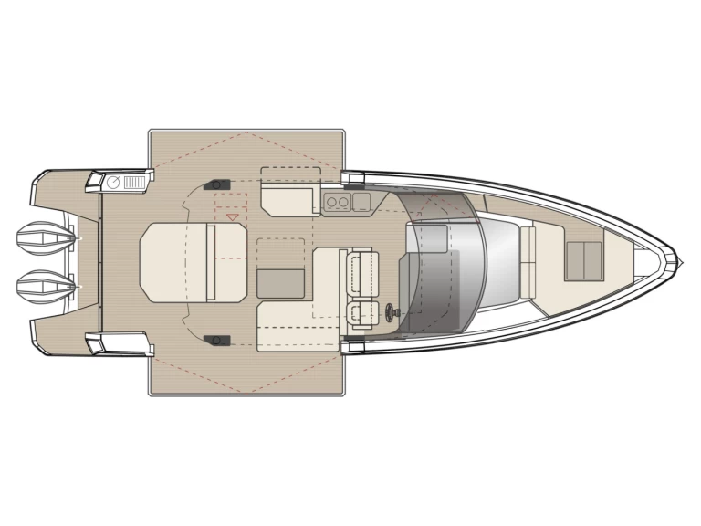 Noleggio Barca a motore con o senza skipper Saxdor a Salamína