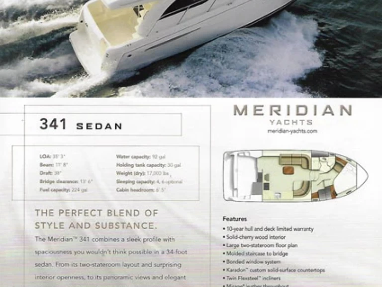 Noleggio Yacht di lusso a Mandelieu-la-Napoule – Meridian 341 Sedan