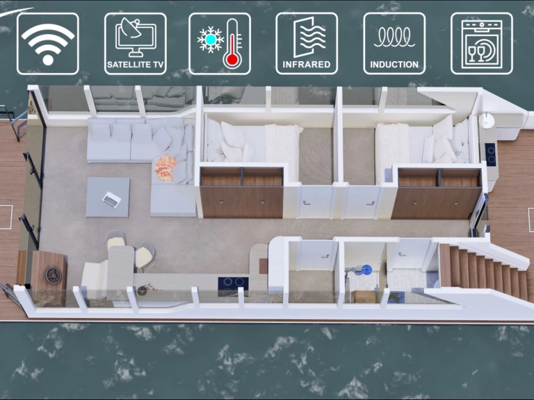 Houseboat a noleggio a Waren (Müritz) al miglior prezzo