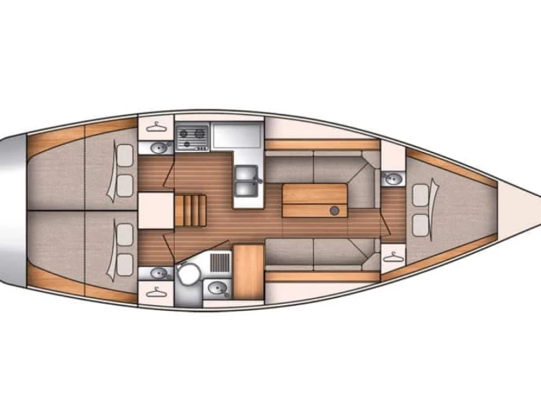 Noleggio Barca a vela Bénéteau con patente nautica