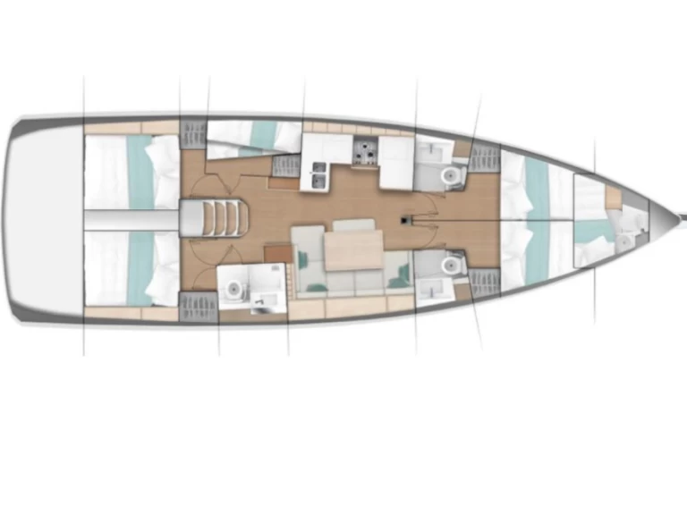 Jeanneau Sun Odyssey 490 da affittare a  Perigiali