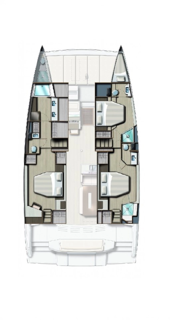 Noleggio barche Bali Catamarans Bali 4.8 a Göcek su Samboat