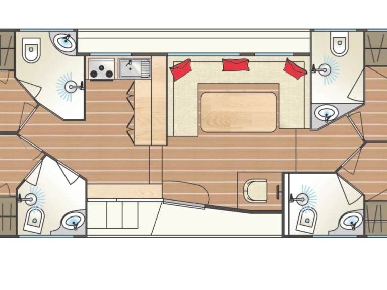 Noleggio Houseboat con o senza skipper Tip-Top a Chioggia