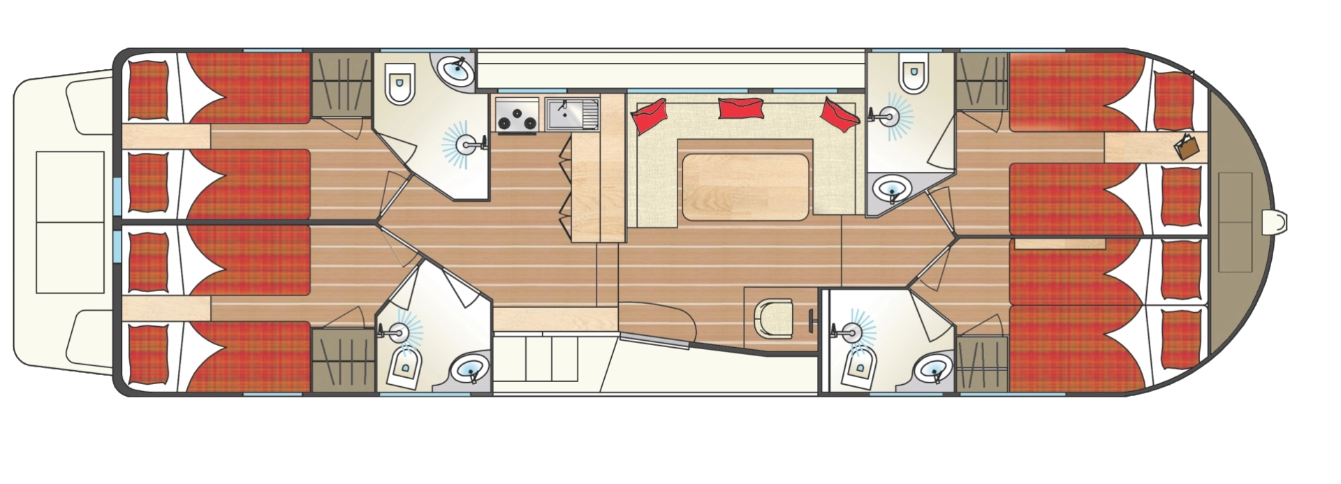 Noleggio Houseboat con o senza skipper Tip-Top a Chioggia