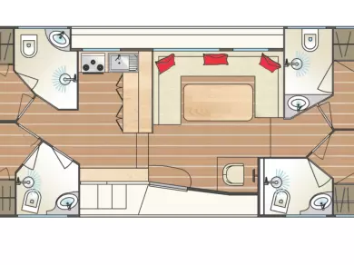 Noleggio Houseboat con o senza skipper Tip-Top a Chioggia
