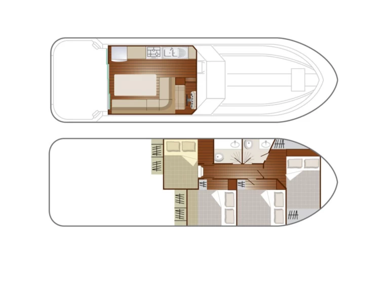 Nicols Yacht Confort Family 6-10 p. da affittare a  Grez-Neuville