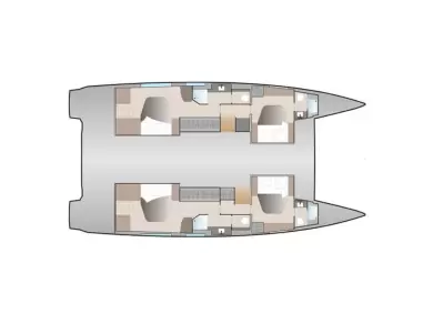 Noleggio Catamarano a Porto-Vecchio – Fountaine Pajot Aura 51