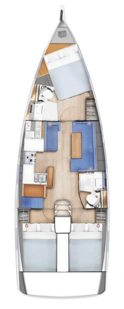 Noleggio barche Jeanneau Sun Odyssey 410 a Gouviá su Samboat