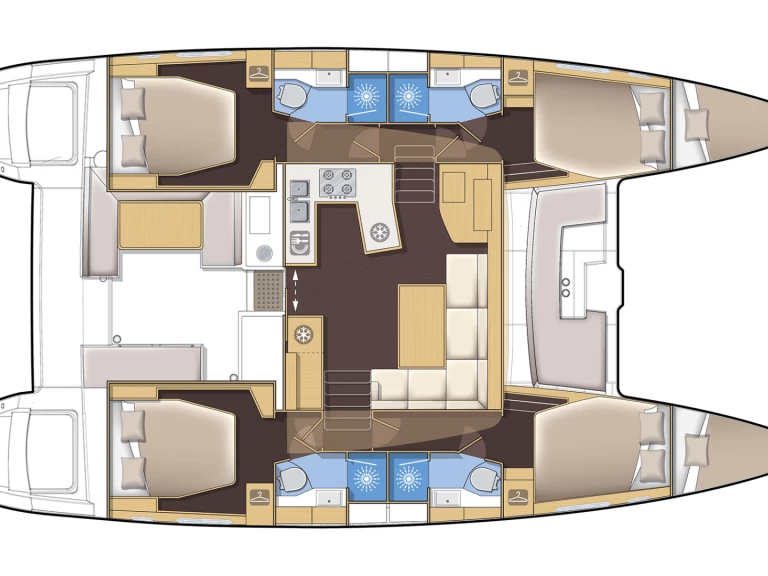 Noleggio Catamarano Lagoon con patente nautica