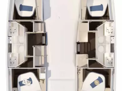 Noleggiare una Fountaine Pajot Fountaine Pajot FP 41 Quatuor 4 a Trogir