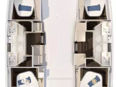 Noleggio barche Trogir economico Fountaine Pajot FP 41 Quatuor 4