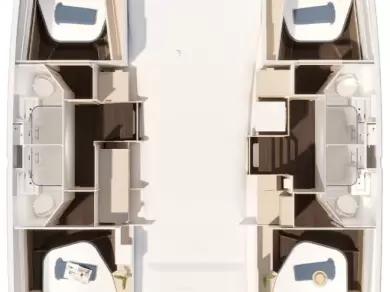 Noleggio Catamarano a Trogir – Fountaine Pajot Fountaine Pajot FP 44 Quatuor - 4 cab.