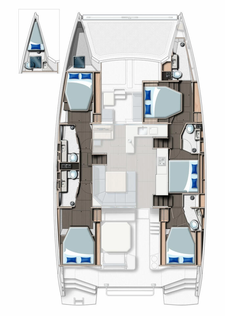 Noleggio Catamarano a Palma de Maiorca – Leopard Catamarans / Robertson & Caine Leopard 50 - 5 + 1 cab