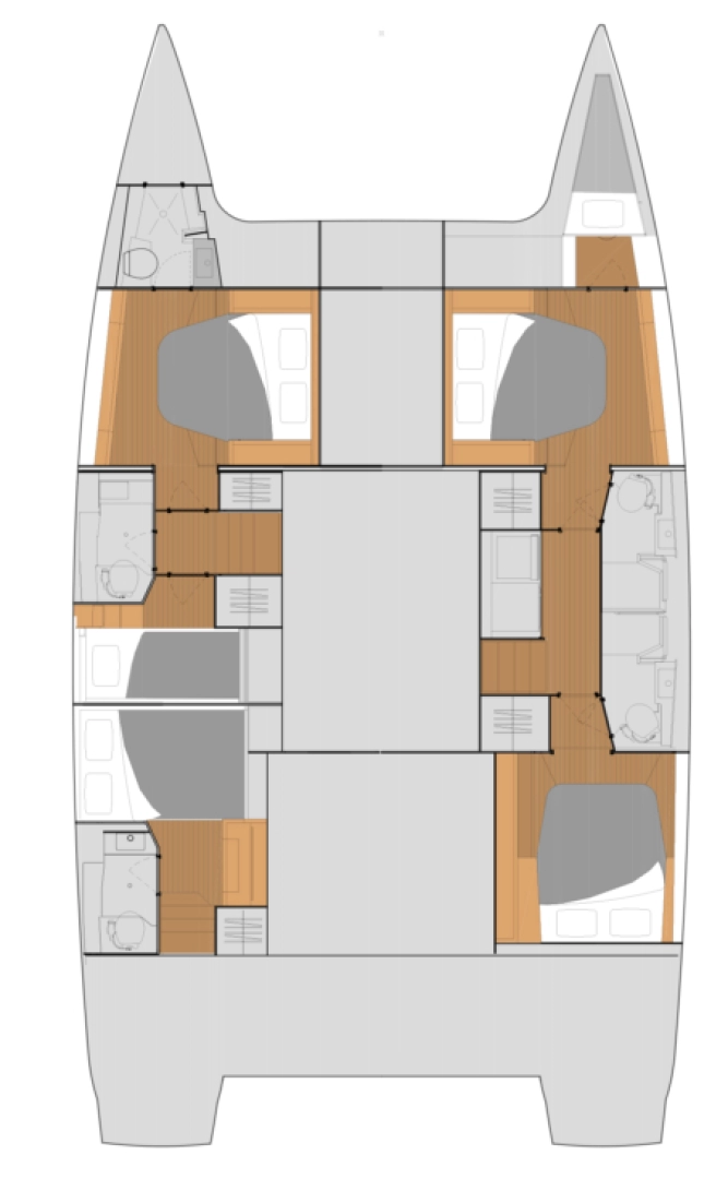Noleggio Catamarano Fountaine Pajot con patente nautica