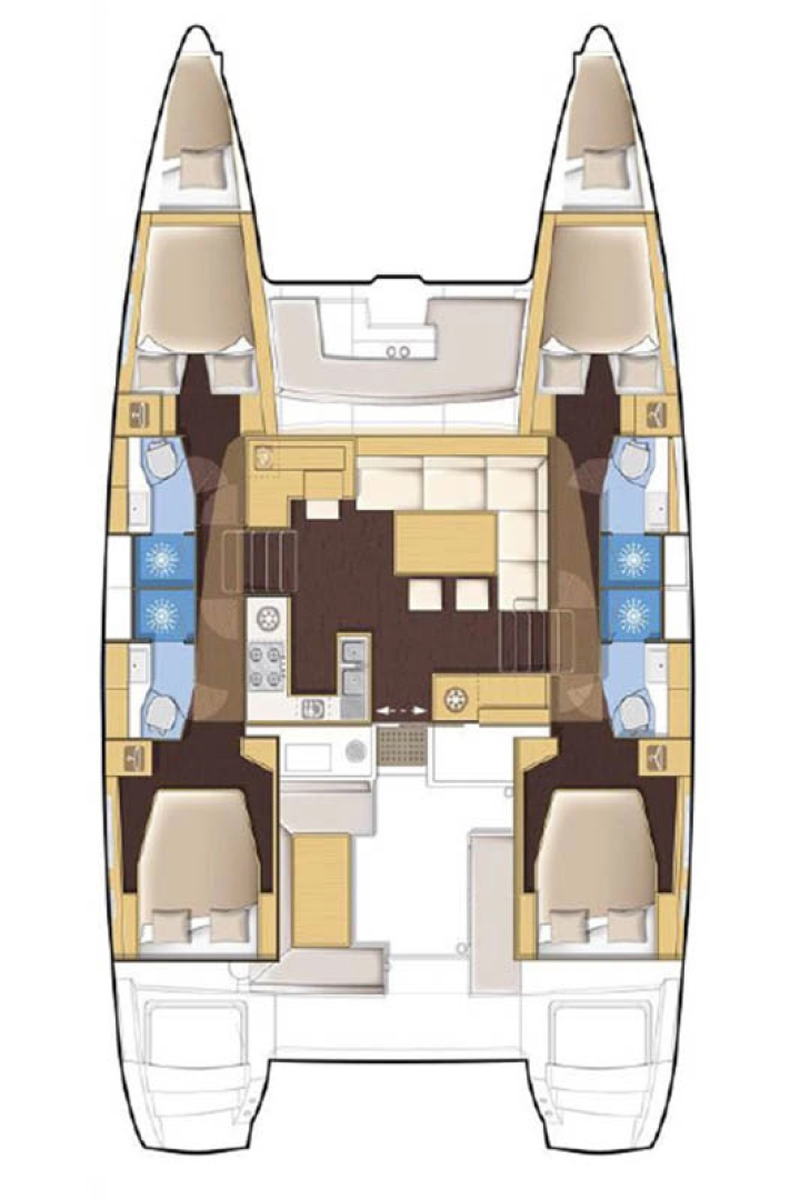 Noleggiare una Lagoon Lagoon 450 F a Komolac