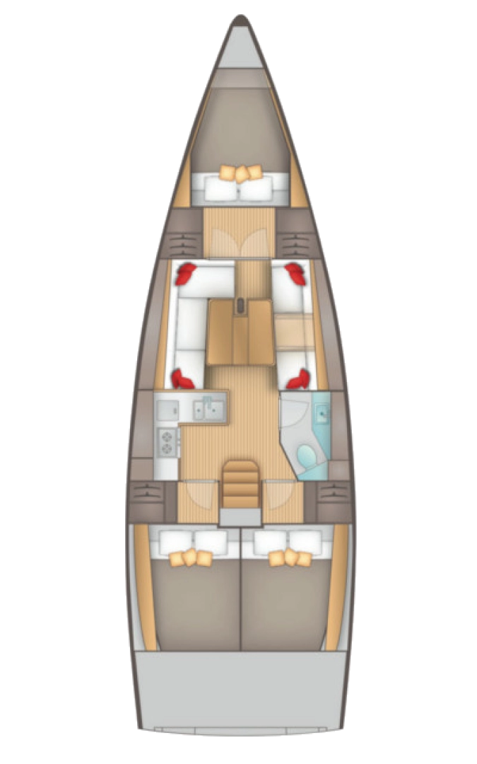 Noleggio Barca a vela a Castelli – Salona Salona 380