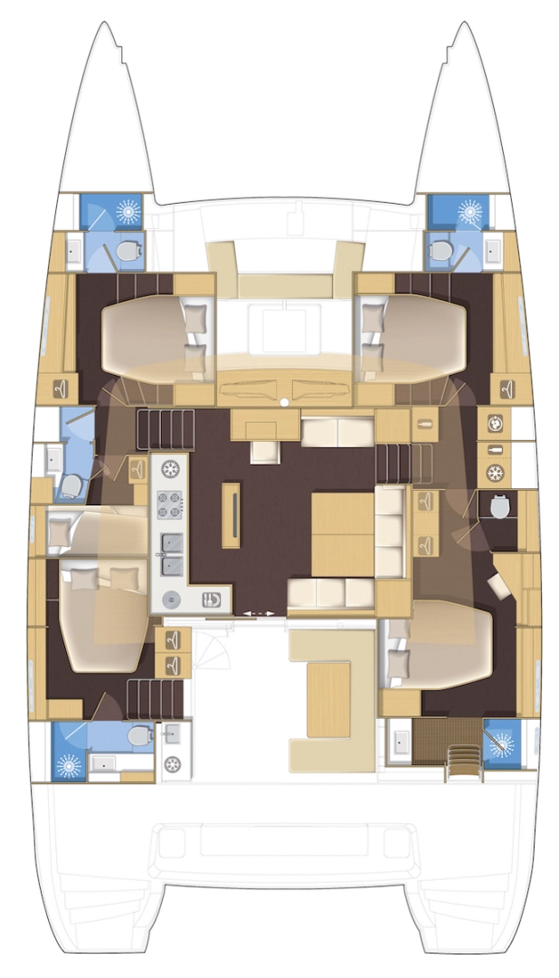 Noleggio barche Lagoon Lagoon 52 F a Gouviá su Samboat