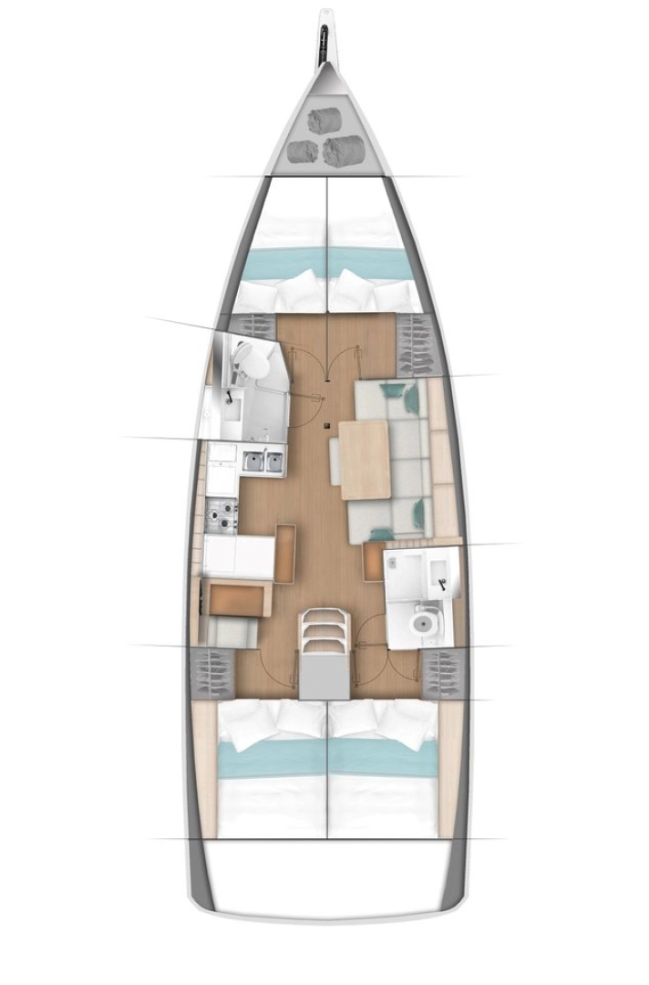Jeanneau Sun Odyssey 440 da affittare a  Göcek
