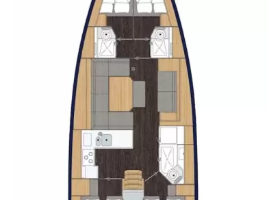 Noleggio barche Seget Donji economico Bavaria C45