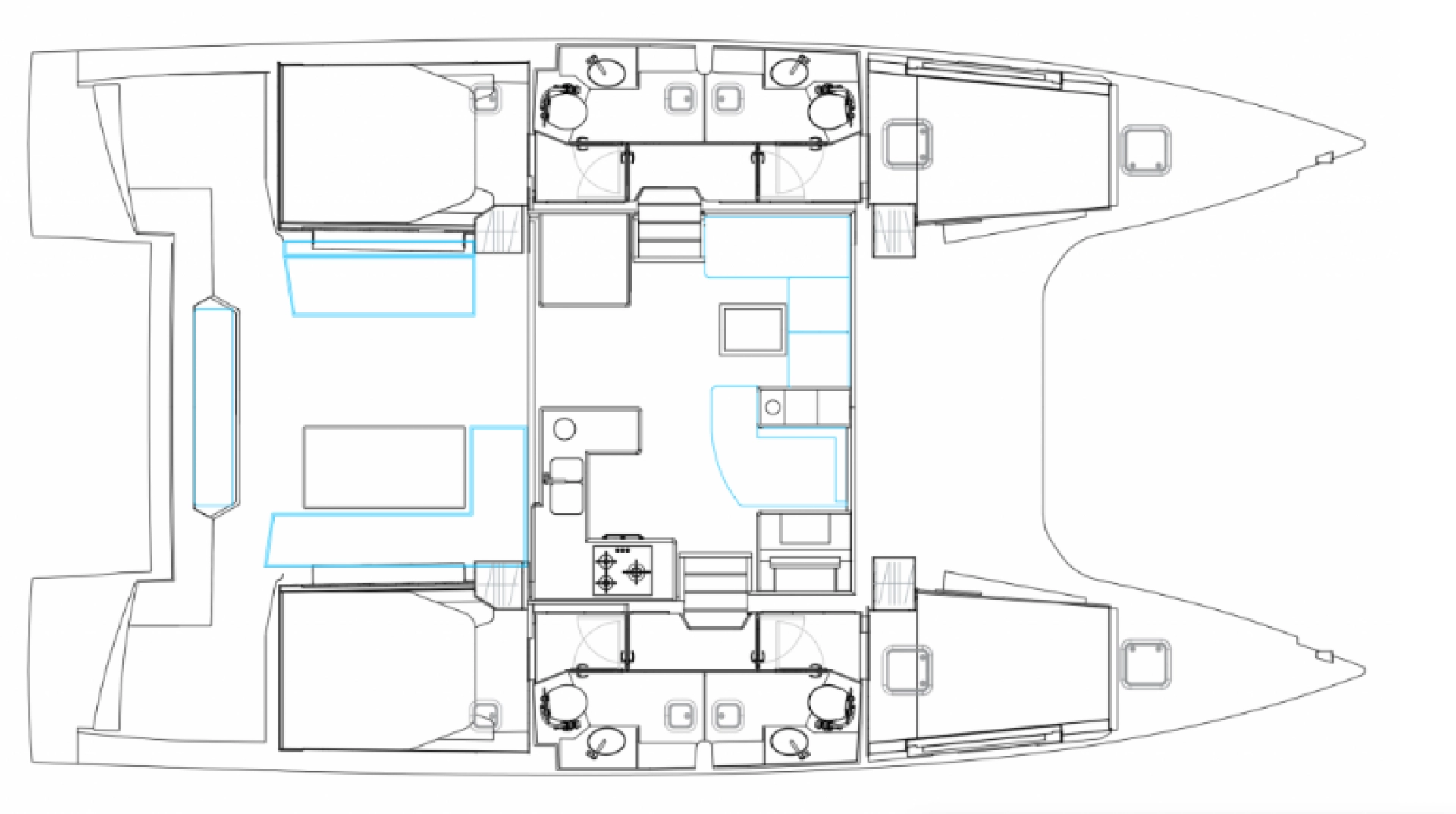 Noleggio barche Bavaria Nautitech 47 Power - 4 + 2 cab. a Lefkáda su Samboat