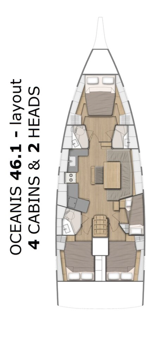 Noleggio barche Bénéteau Oceanis 46.1 a Spalato su Samboat
