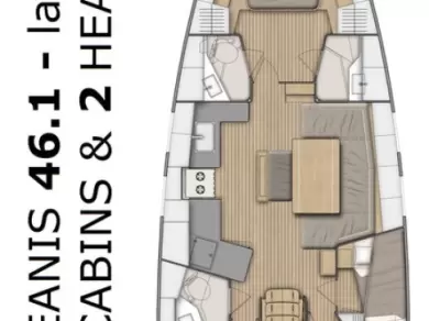 Noleggio barche Bénéteau Oceanis 46.1 a Spalato su Samboat