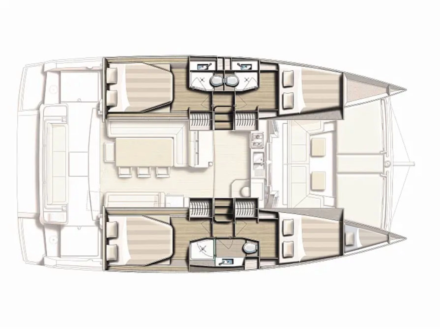 Noleggio Catamarano con o senza skipper Bali a Zaravecchia (Biograd)