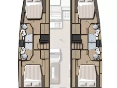 Noleggio Catamarano a Sebenico – Bali Bali 4.4