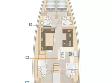 Noleggio barche Castelli economico Hanse 588