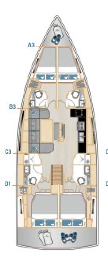 Hanse Hanse 460 da affittare a  Seget Donji