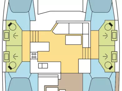 Noleggio barche Fountaine Pajot Astrea 42 a Bas du Fort su Samboat