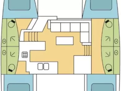 Noleggio Catamarano Fountaine Pajot con patente nautica