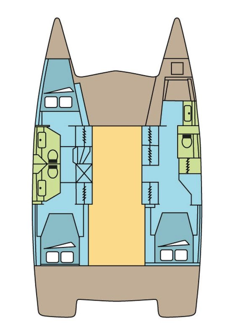 Noleggio Catamarano a Parham Town – Fountaine Pajot Isla 40