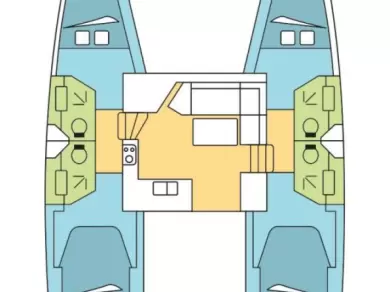Noleggio Catamarano Fountaine Pajot con patente nautica