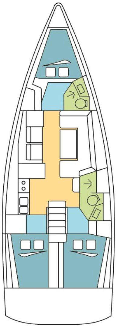Noleggio Barca a vela Bénéteau con patente nautica