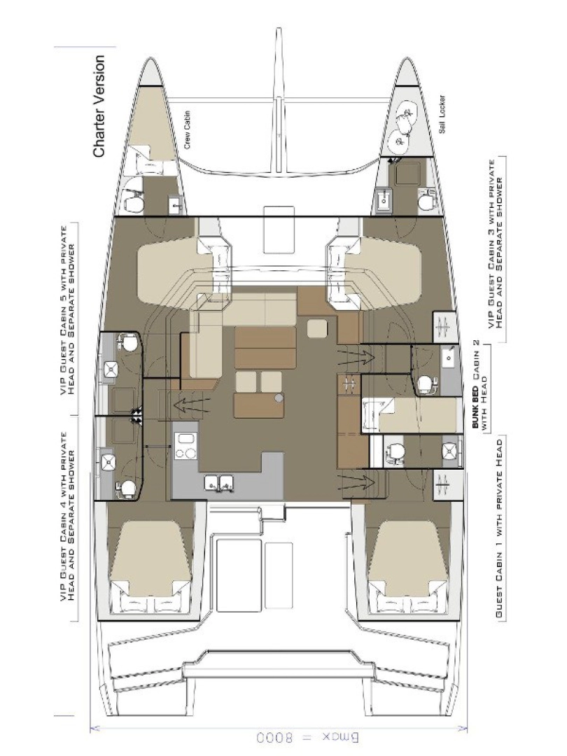 Noleggio a Castelli – Dufour Dufour Catamarans 48 Sail su SamBoat