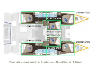 Noleggio Catamarano Lagoon con patente nautica