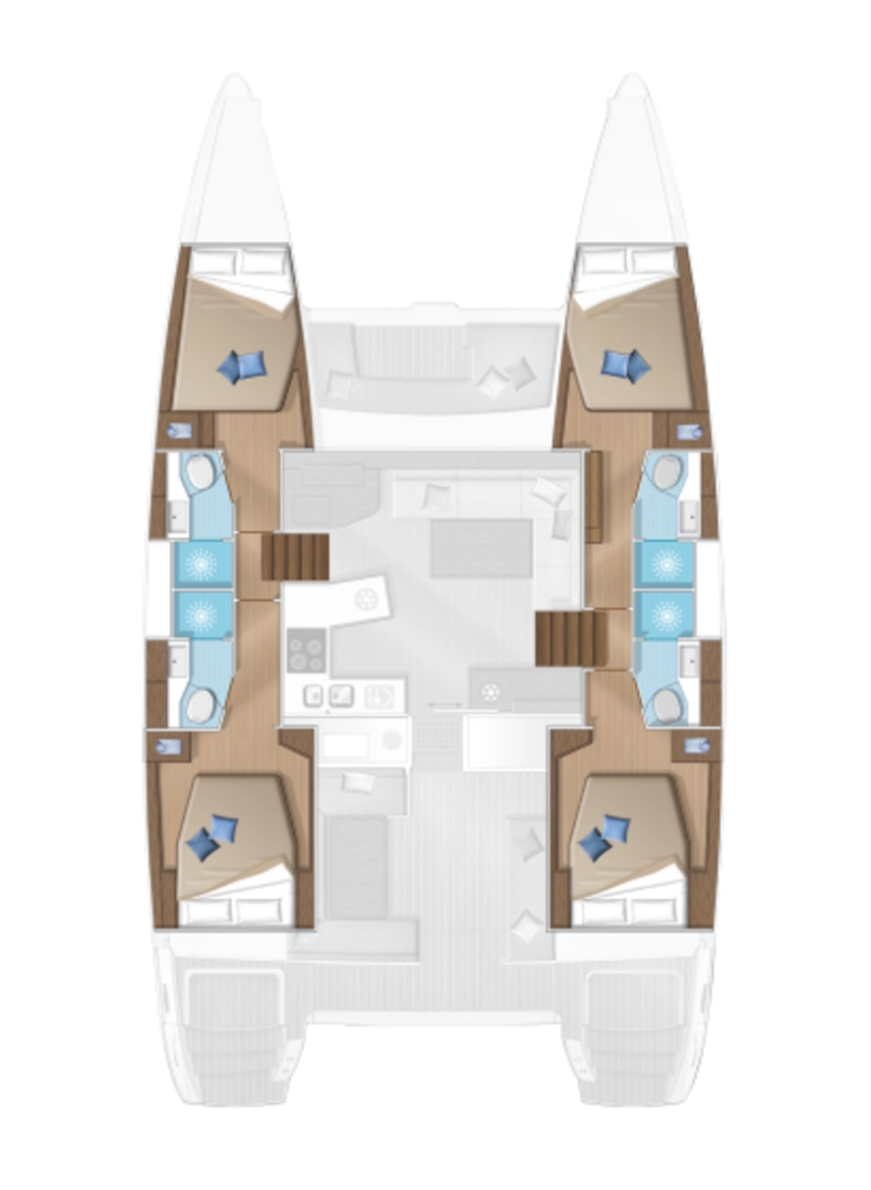 Noleggio Catamarano a Lefkáda – Lagoon Lagoon 450 F