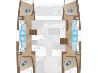 Noleggio Catamarano a Lefkáda – Lagoon Lagoon 450 F