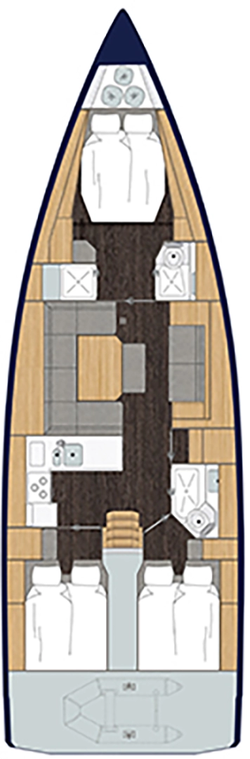 Noleggio Barca a vela Bavaria con patente nautica