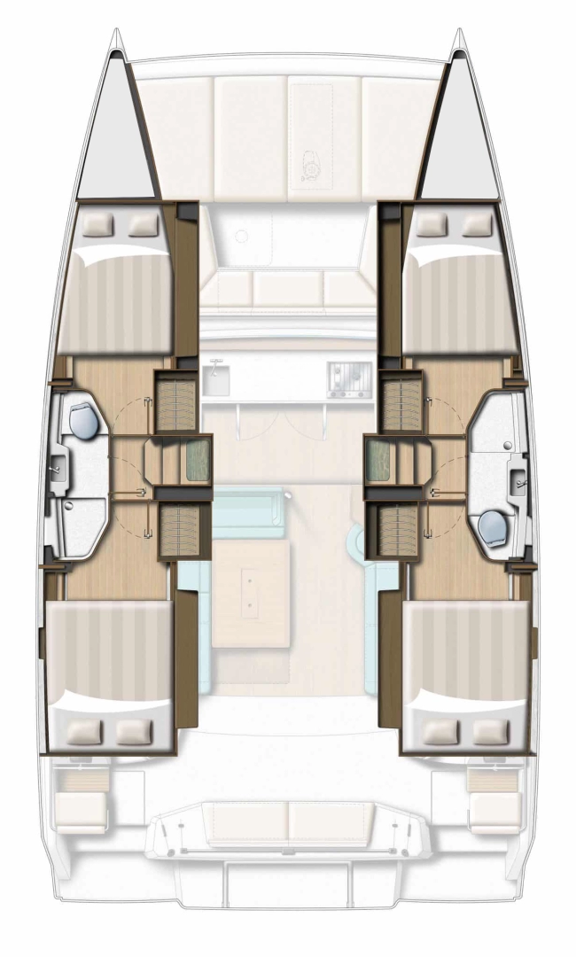 Noleggio Catamarano con o senza skipper Bali a Nydri