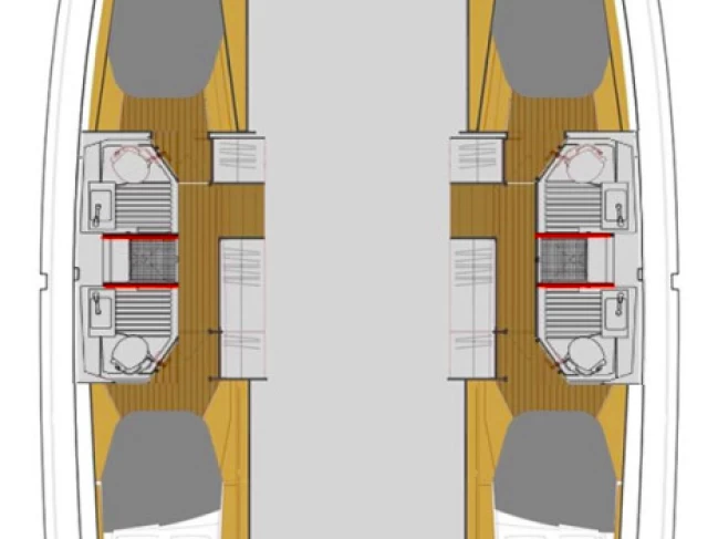 Noleggio Catamarano Fountaine Pajot con patente nautica