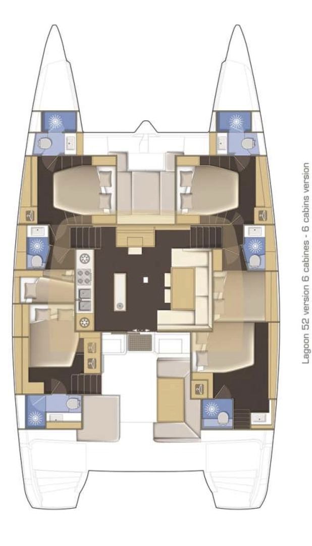 Noleggio Catamarano a Ellinikó – Lagoon Lagoon 52 F