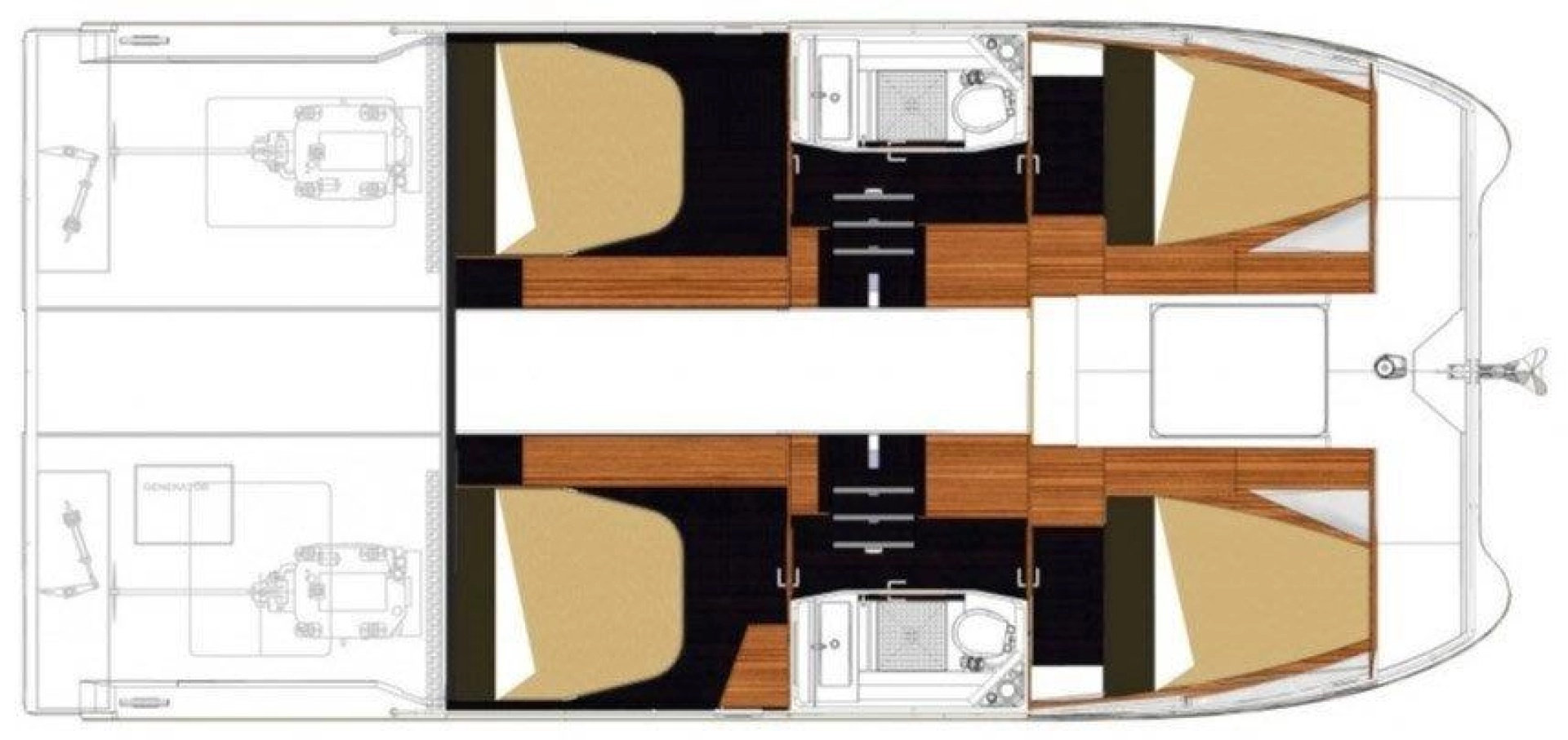 Noleggio Barca a motore a Rogosnizza – Fountaine Pajot Fountaine Pajot MY 37
