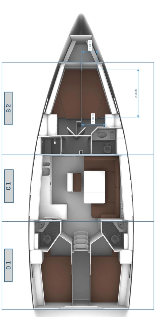 Noleggio Barca a vela a Marmaris – Bavaria Cruiser 46
