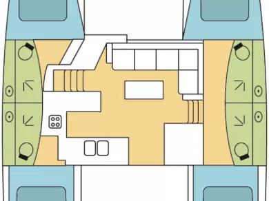 Fountaine Pajot Elba 45 da affittare a  Álimos